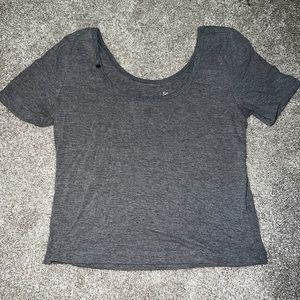 Grey Crop Tee